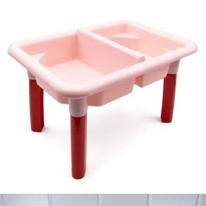 Kids Activity Table with Red and Pink Design